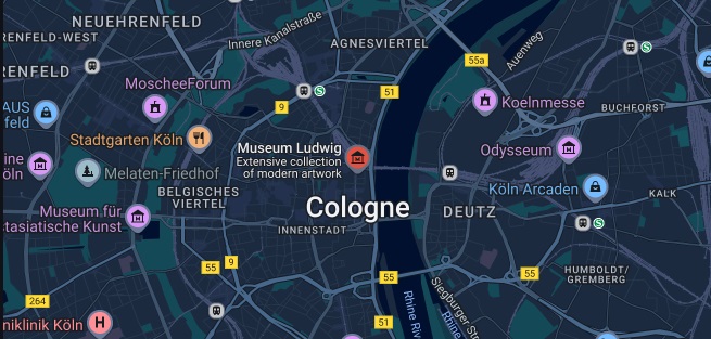 Map showing location of Rijksmuseum (Placeholder Image)
