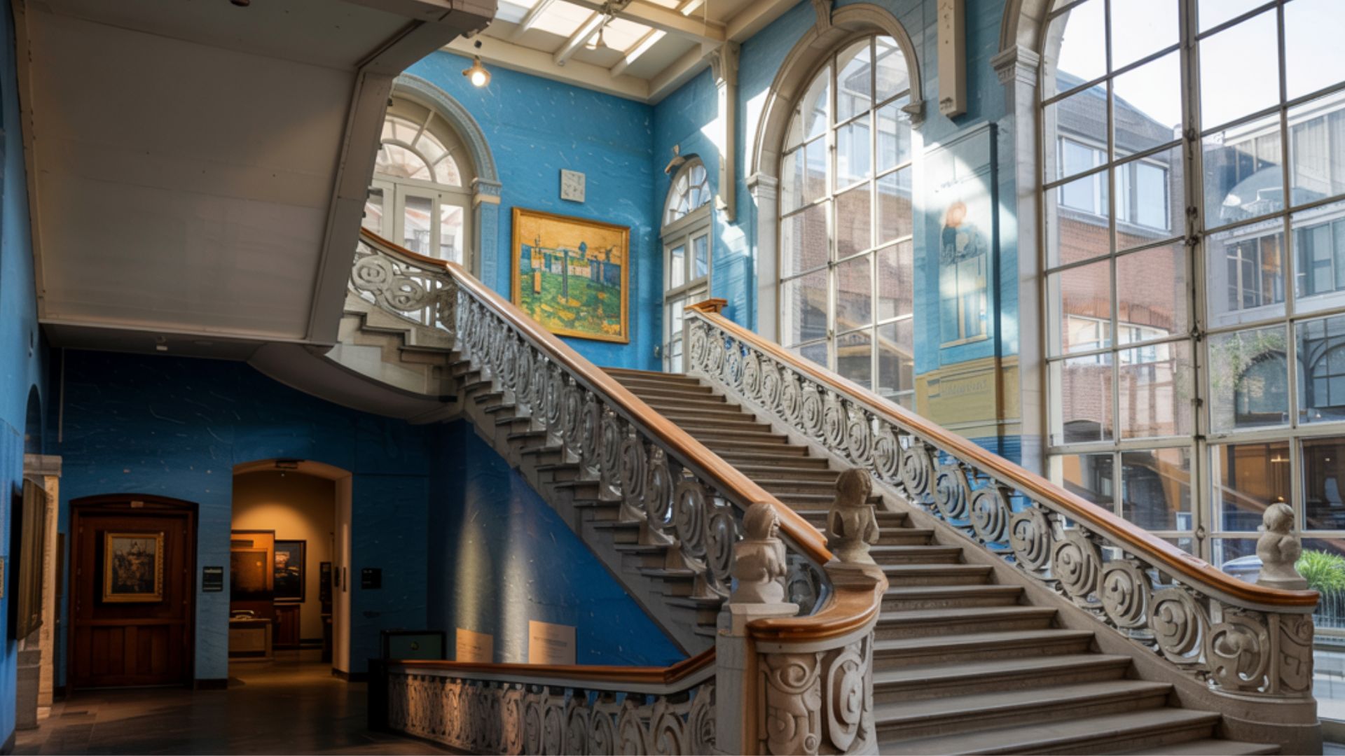 Interior gallery of the Van Gogh Museum
